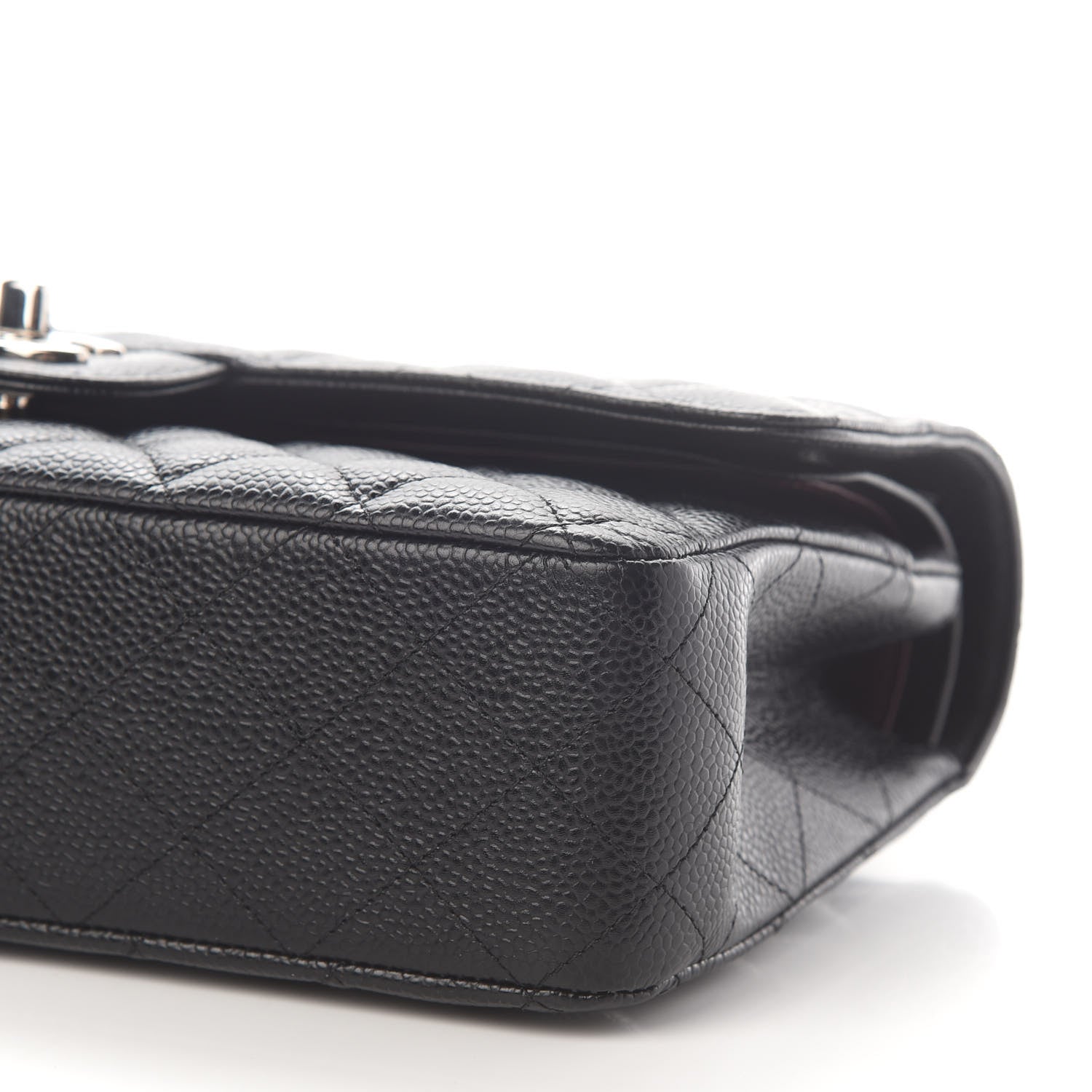 Chanel Caviar Quilted Medium Double Flap Black 7 of 9