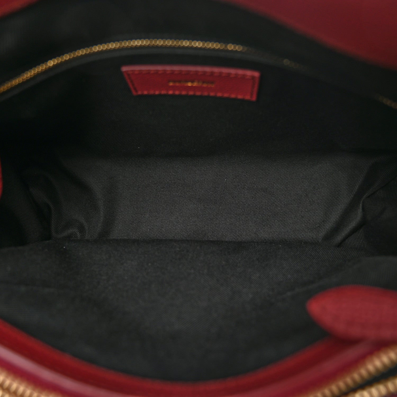 Burberry Grainy Calfskin House Check Medium Banner Tote Crimson 6 of 10