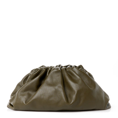 Bottega Veneta Smooth Butter Calf The Pouch Oversized Clutch Mud 1 of 11
