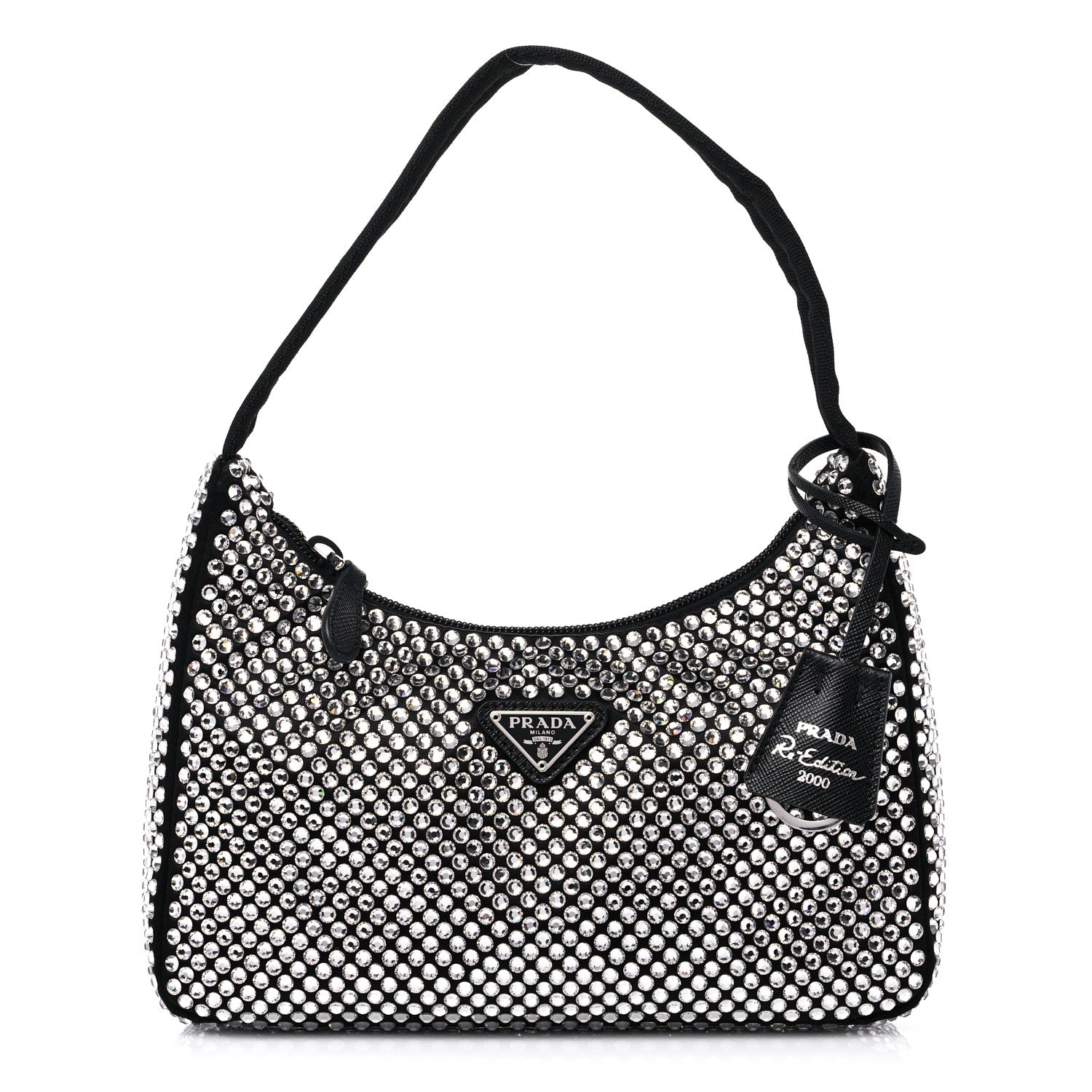Prada Satin Crystal Mini Re-Edition 2000 Bag Cristal 1 of 9