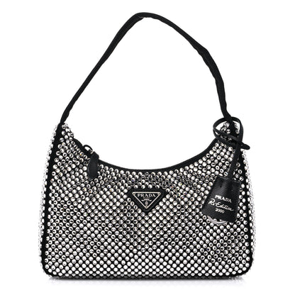 Prada Satin Crystal Mini Re-Edition 2000 Bag Cristal 1 of 9