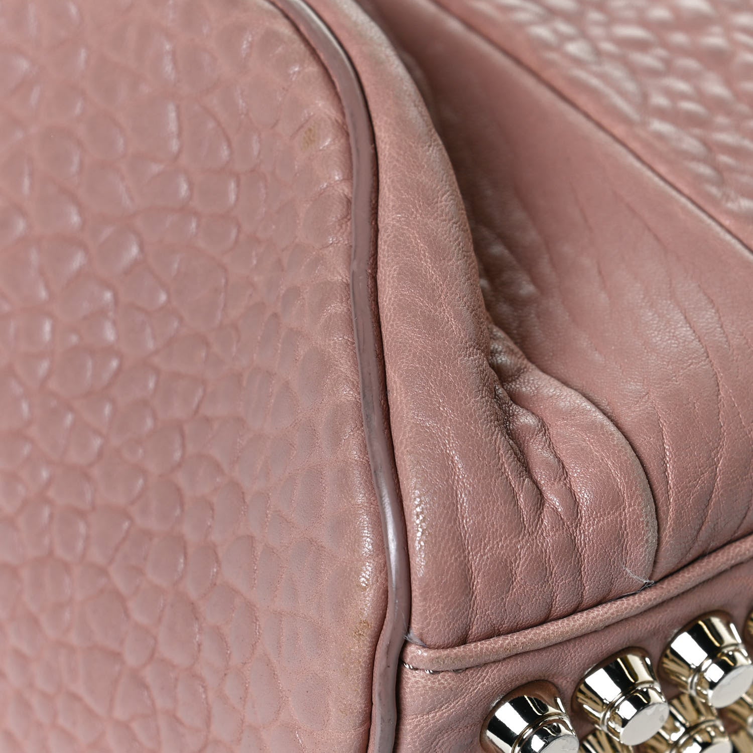 Alexander Wang Pebbled Lambskin Rockie Blush Pale Gold Hardware 11 of 13