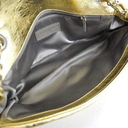Chanel Calfskin Crackled CC Mix Flap Metallic 6 of 11