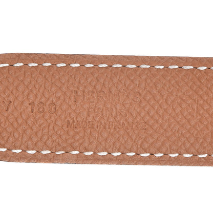Hermes Epsom Swift 24mm Mors Belt 85 Gold Black 4 of 8