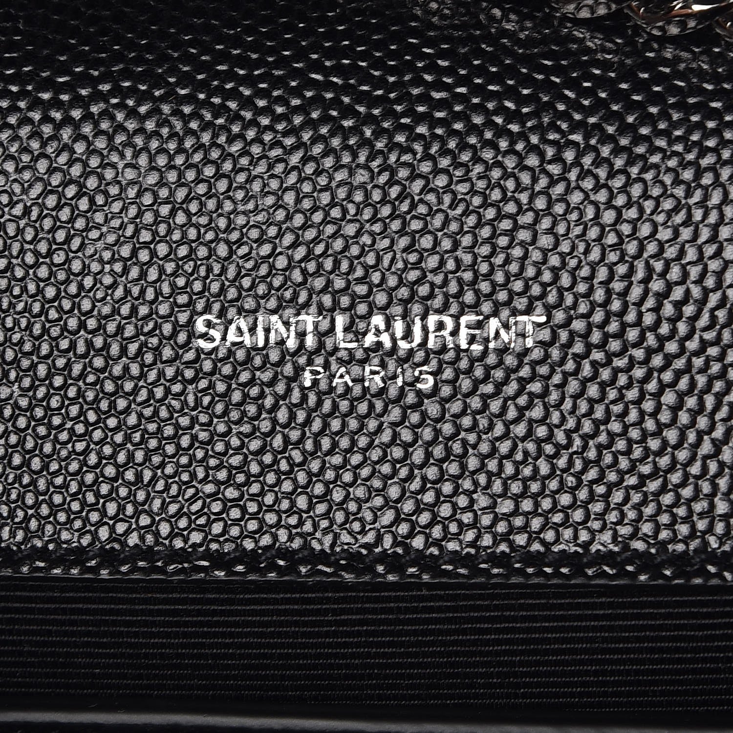 Saint Laurent Grain De Poudre Small Monogram Kate Satchel Black 6 of 8