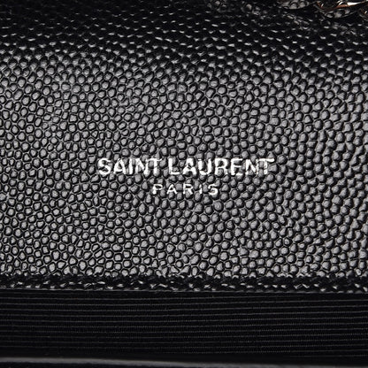 Saint Laurent Grain De Poudre Small Monogram Kate Satchel Black 6 of 8
