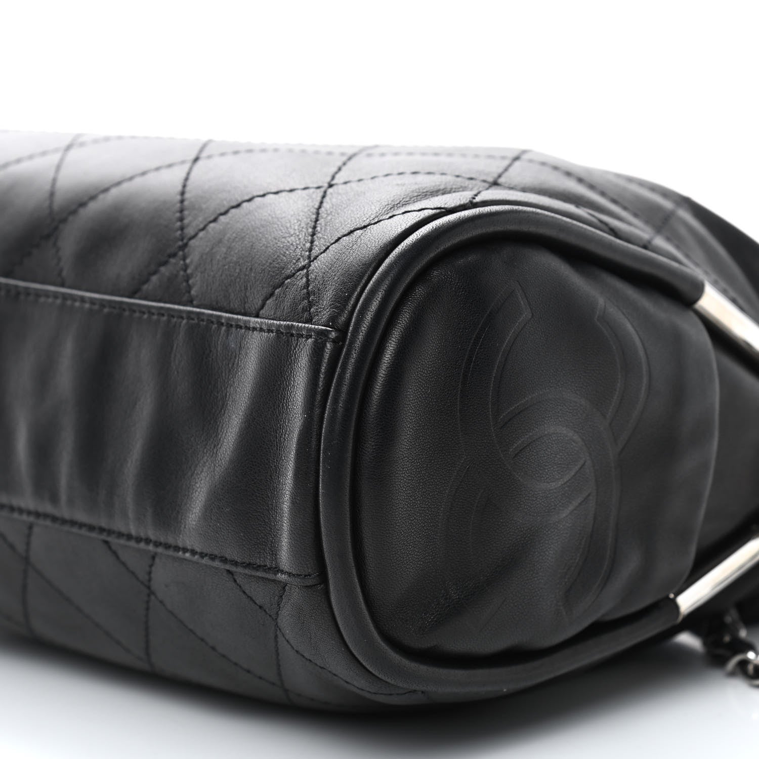 Chanel Lambskin Stitched Medium Ultimate Soft Tote Black 8 of 8