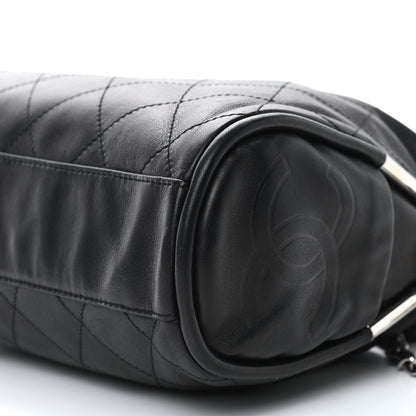 Chanel Lambskin Stitched Medium Ultimate Soft Tote Black 8 of 8