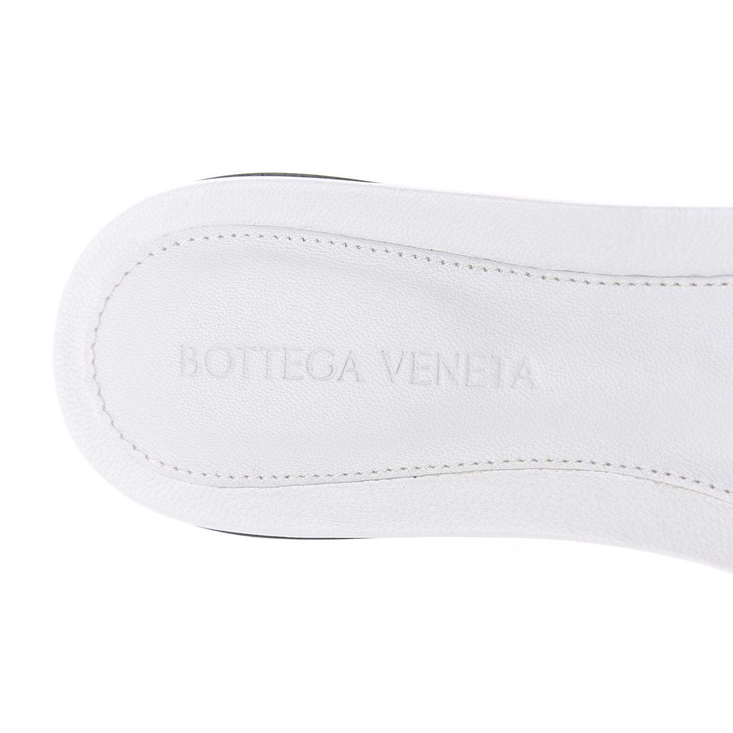 Nappa Matelasse Padded Flat Sandals 37.5 Optic White