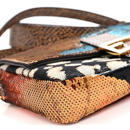 Fendi Night Butterfly Sequin Baguette Multicolor 9 of 11