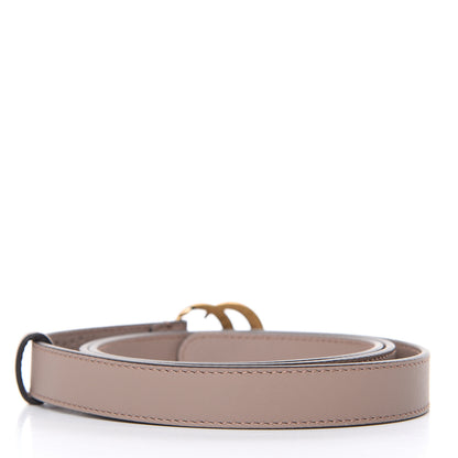 Gucci Calfskin Double G 20mm Belt 100 40 Porcelain Rose 3 of 6