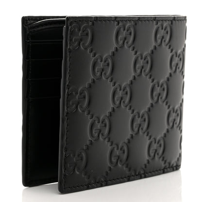 Gucci Guccissima Signature Dorian Bi-Fold Wallet Black 3 of 9