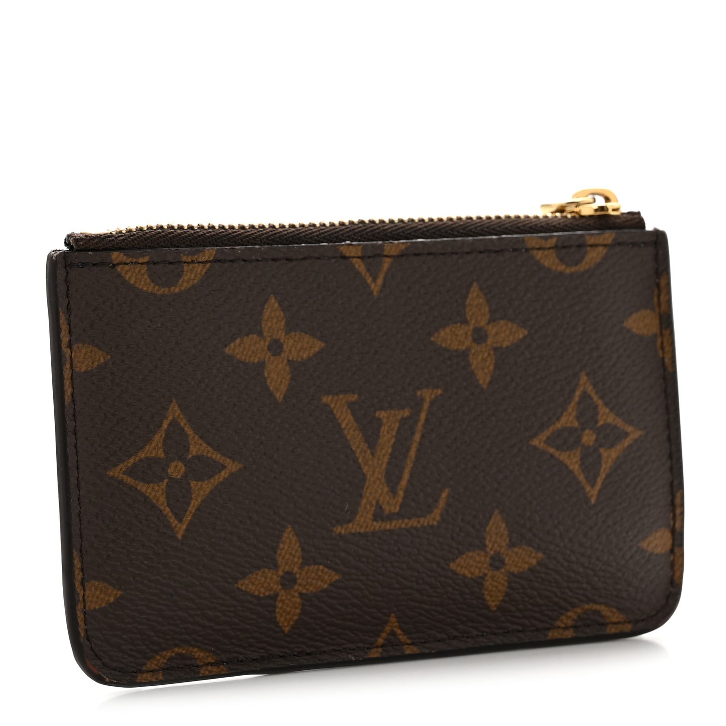 Monogram Zipped Romy Card Holder Bubble Tea