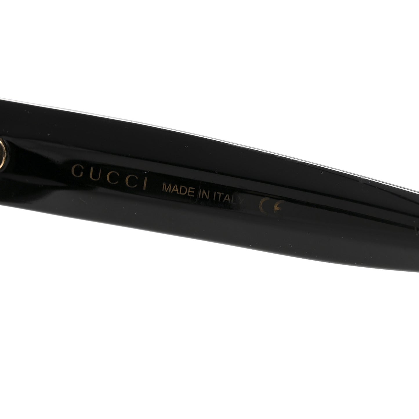Acetate Crystal Star Round Frame Sunglasses GG0208S Black