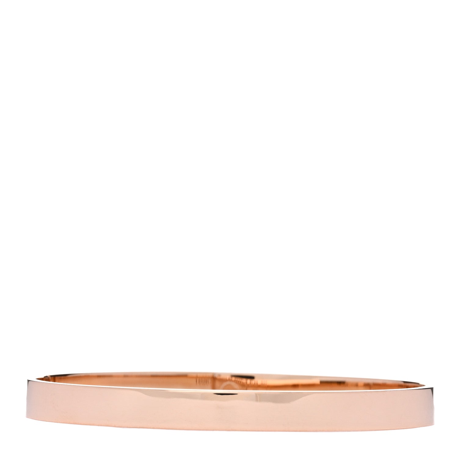 Hermes 18K Rose Gold Diamond PM Kelly Pave Bracelet SH 2 of 4