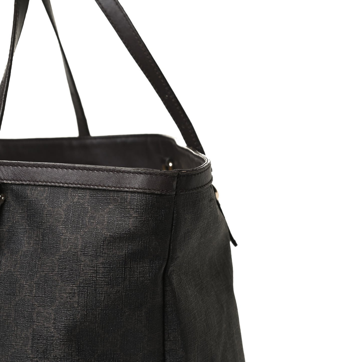 GG Supreme Monogram Medium Nice Tote Dark Brown
