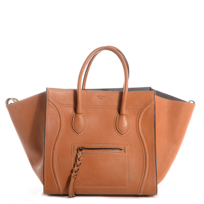Celine Natural Calfskin Medium Phantom Luggage Tan 1 of 9