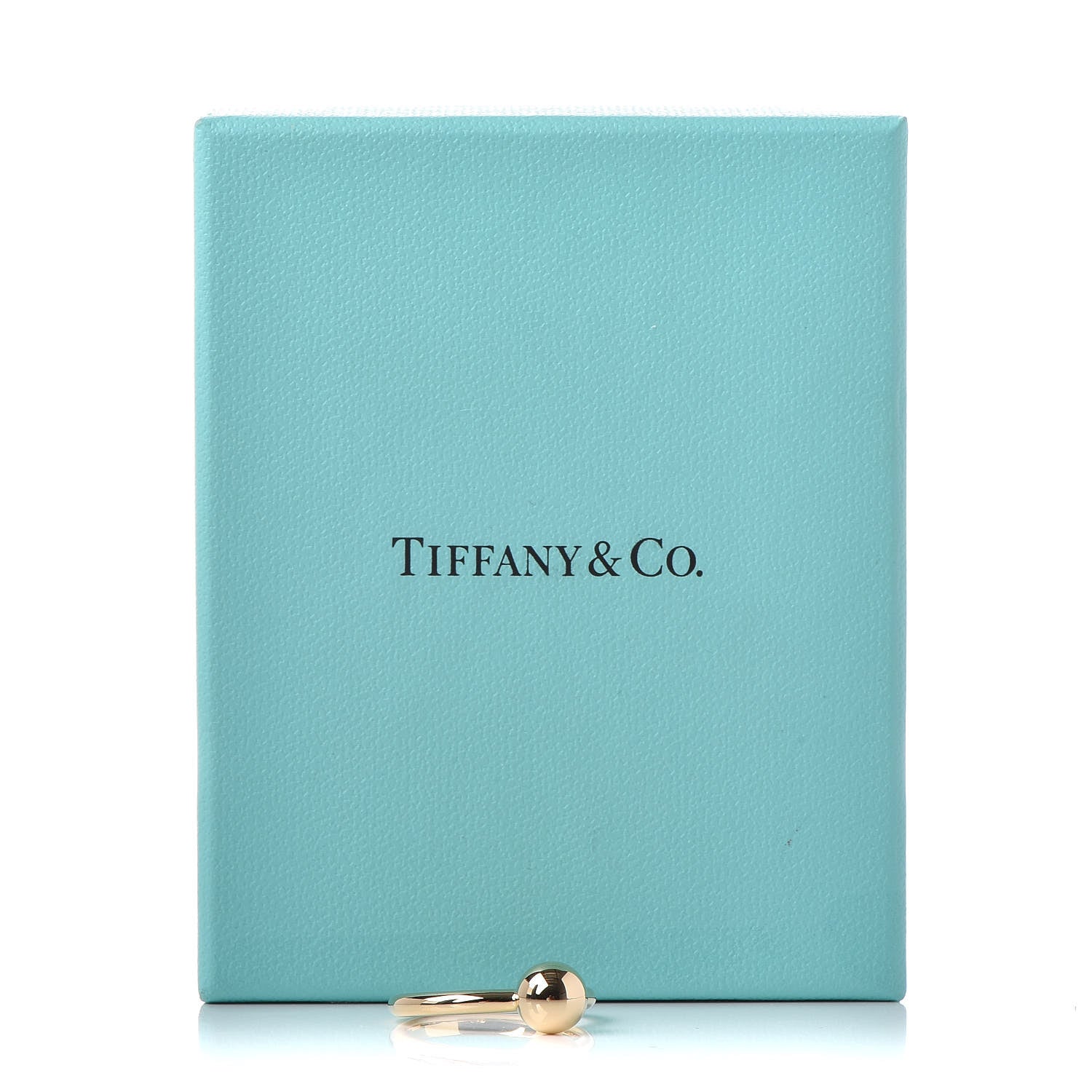 Tiffany 18K Yellow Gold 8mm HardWear Ball Ring 57 8 5 of 5