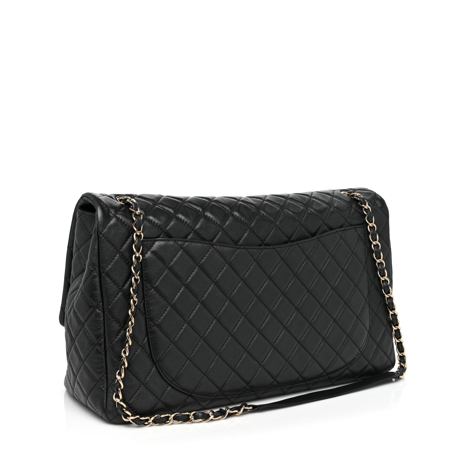 Chanel Calfskin Quilted XXL Travel Flap Bag Black 3 of 13