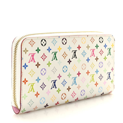 Louis Vuitton Monogram Multicolor Zippy Wallet White Litchi 3 of 6