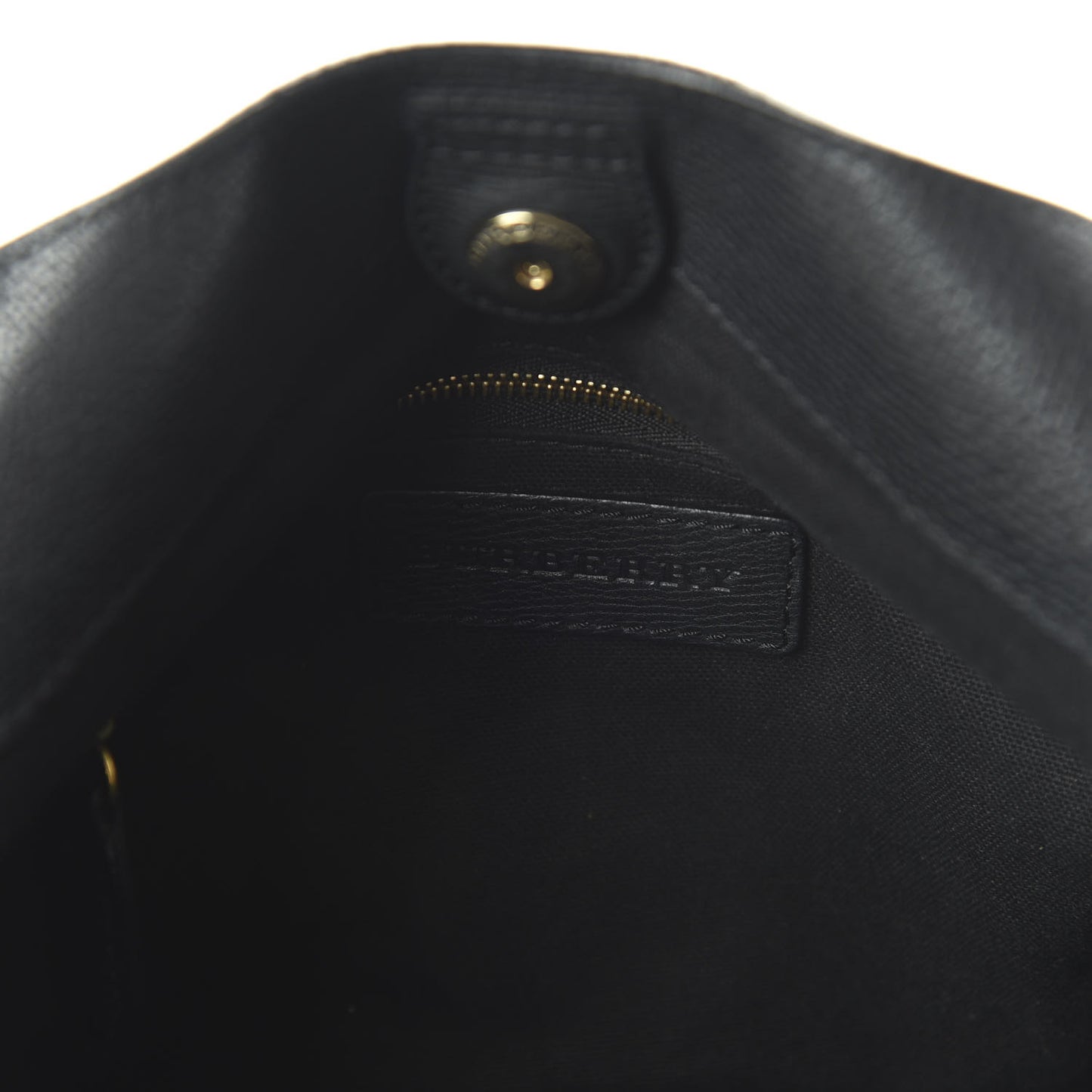 Grainy Calfskin House Check Small Canterbury Black