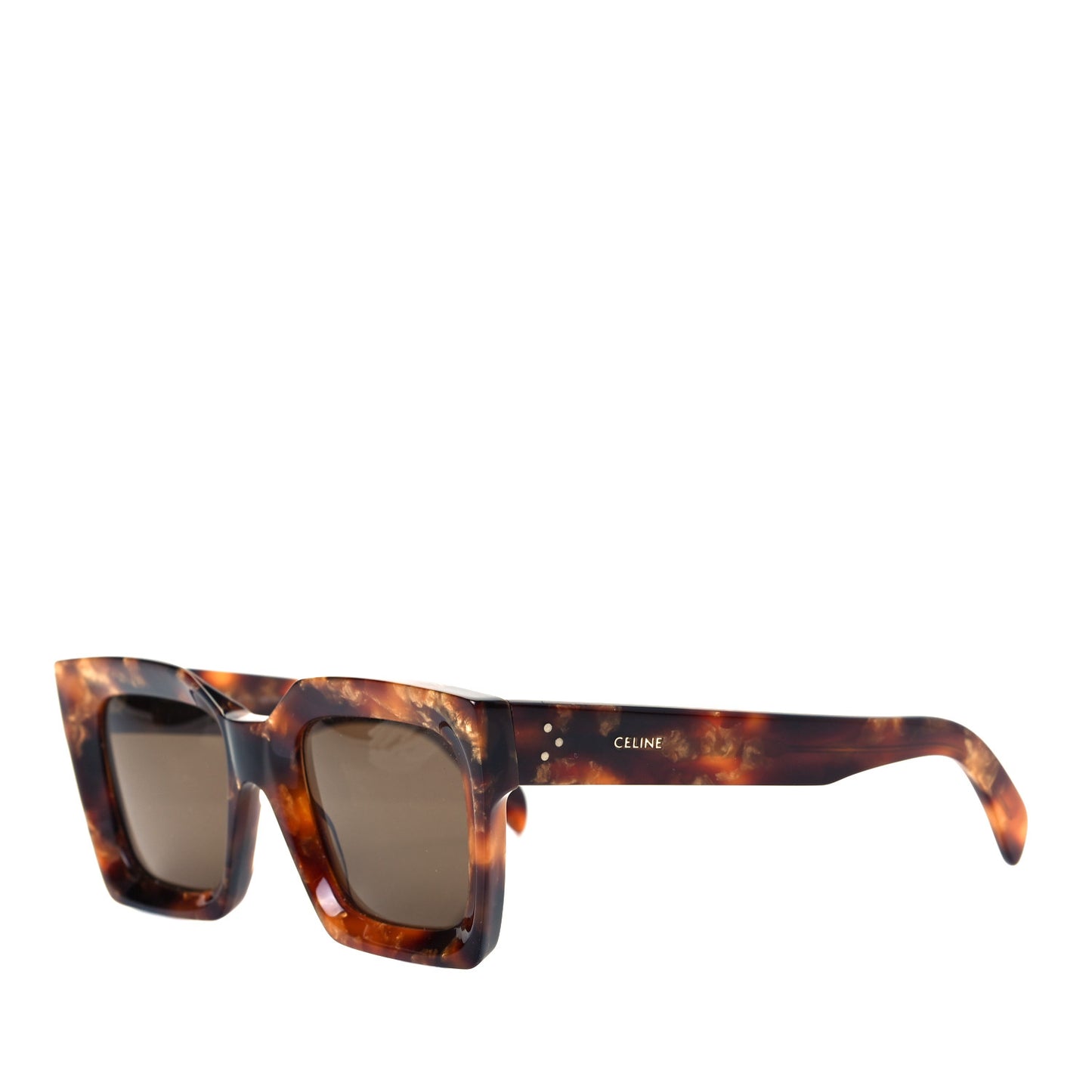 Acetate Rectangle Sunglasses CL 401301 Dark Havana
