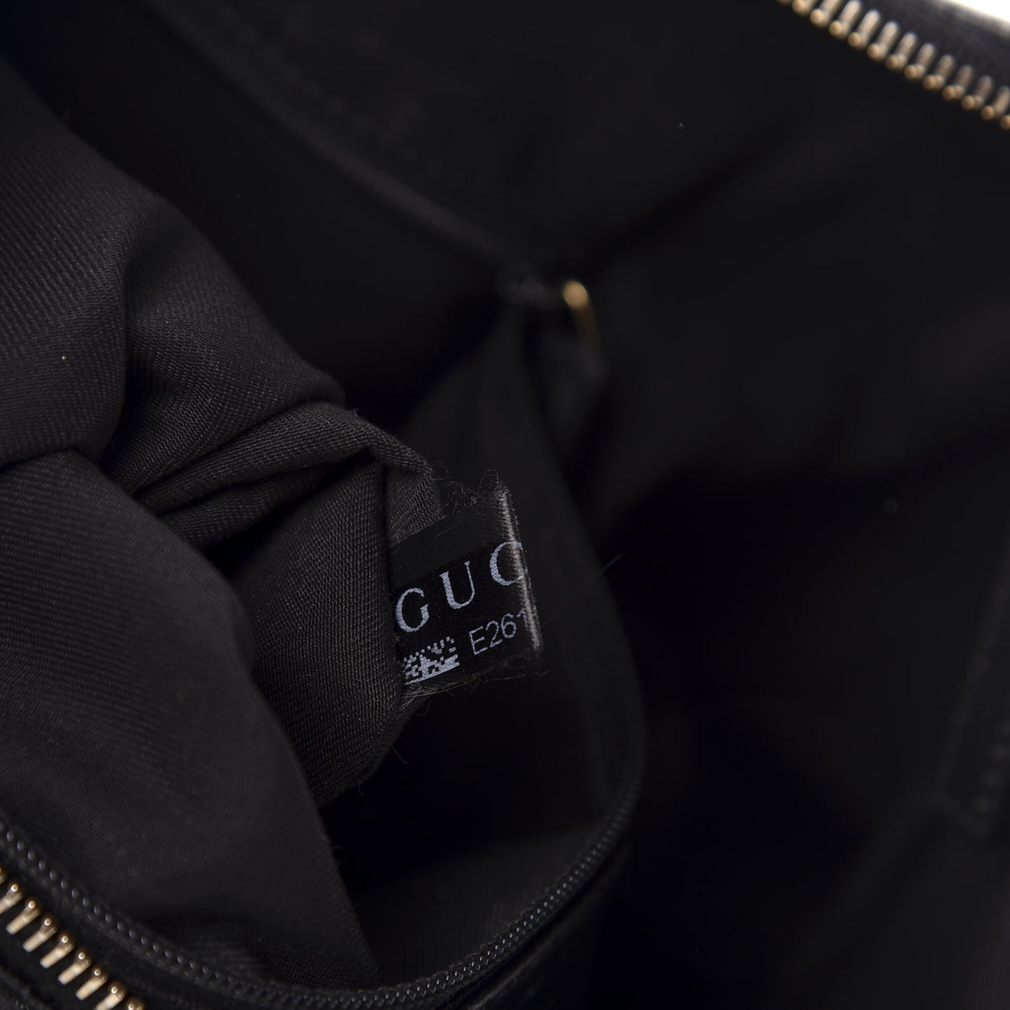 Monogram D Gold Ring Hobo Black