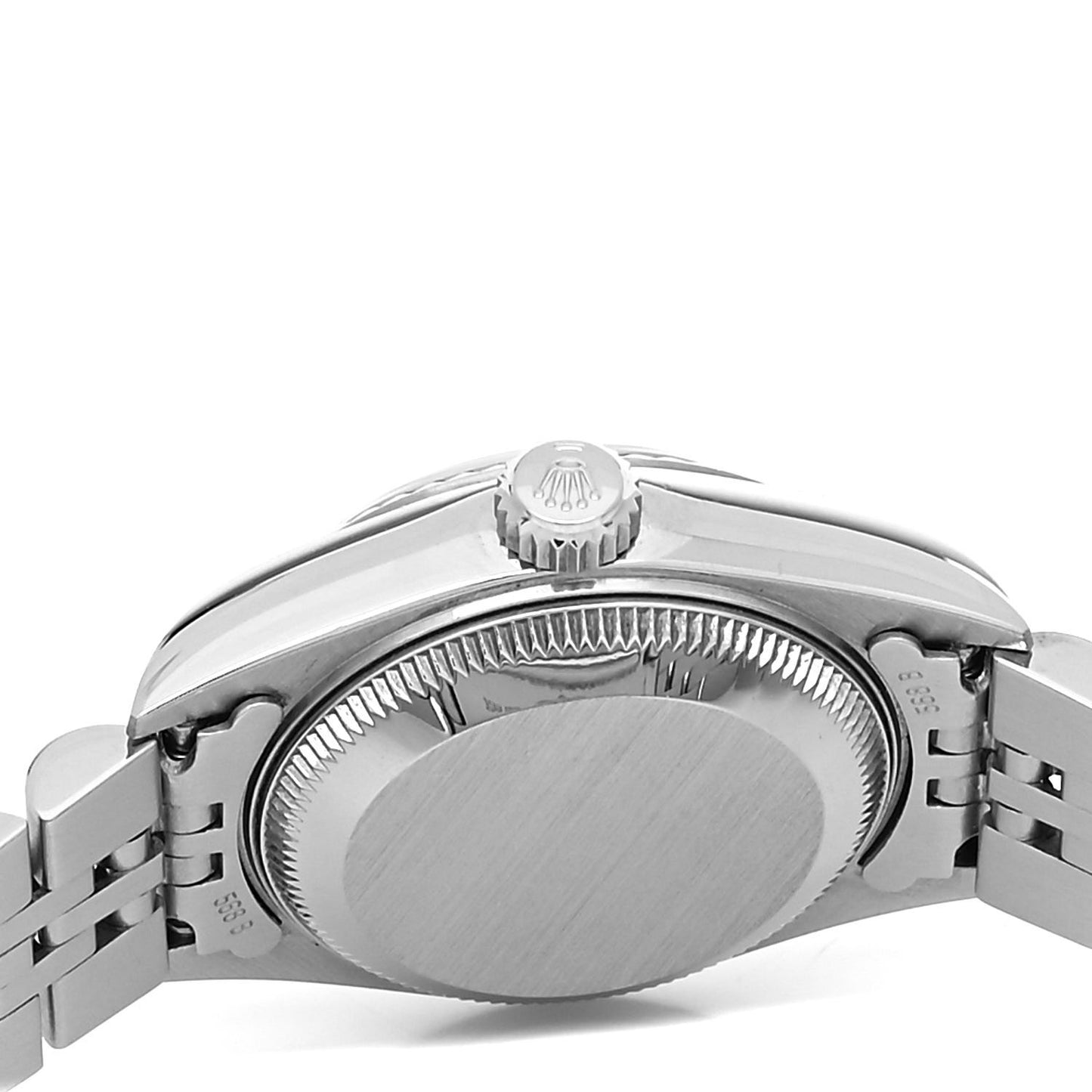 Stainless Steel 18K White Gold Mother of Pearl 26mm Oyster Perpetual Datejust Watch Pink Roman 79174