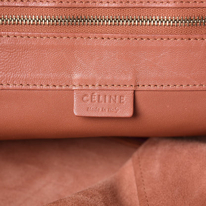 Celine Lambskin Horizontal Bi-Color Cabas Peach Rust 6 of 29
