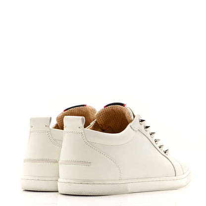 Christian Louboutin Calfskin Womens F.A.V Fique A Vontade Flat Sneakers 38 White 9 of 26