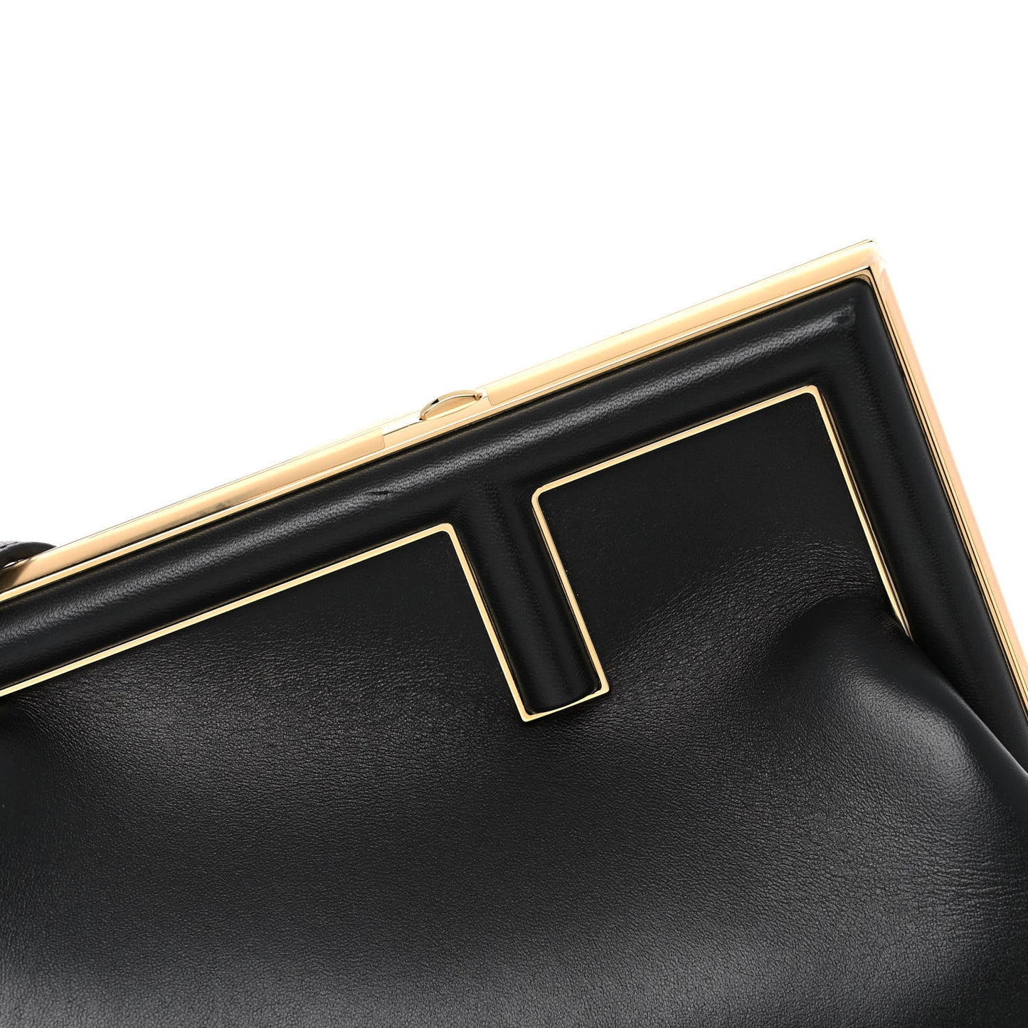 Shiny Nappa Small Fendi First Black