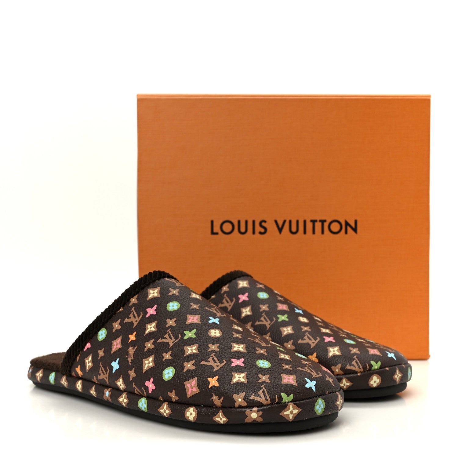 Louis Vuitton X TYLER THE CREATOR Monogram Craggy LV Palace Mens Slippers  9 Mocha 10 of 10