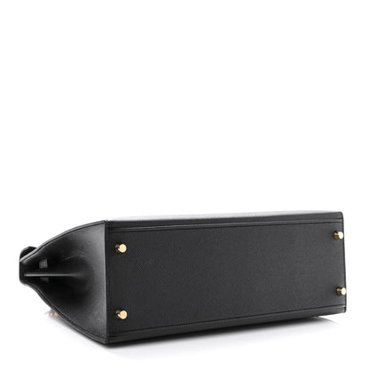 Hermes Epsom Kelly Sellier 32 Black 4 of 10