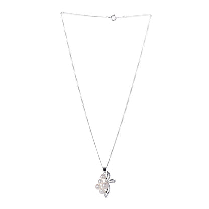 Mikimoto Sterling Silver Akoya Pearl 4.5-6.5mm Pendant Necklace 3 of 7
