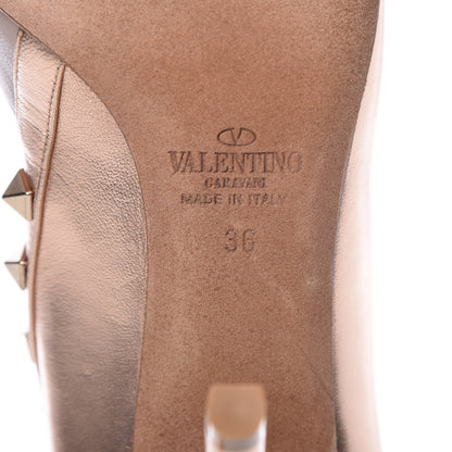 Valentino Garavani Metallic Nappa Rockstud Cross Strap D’Orsay 105mm Pumps 36 Rame 6 of 10
