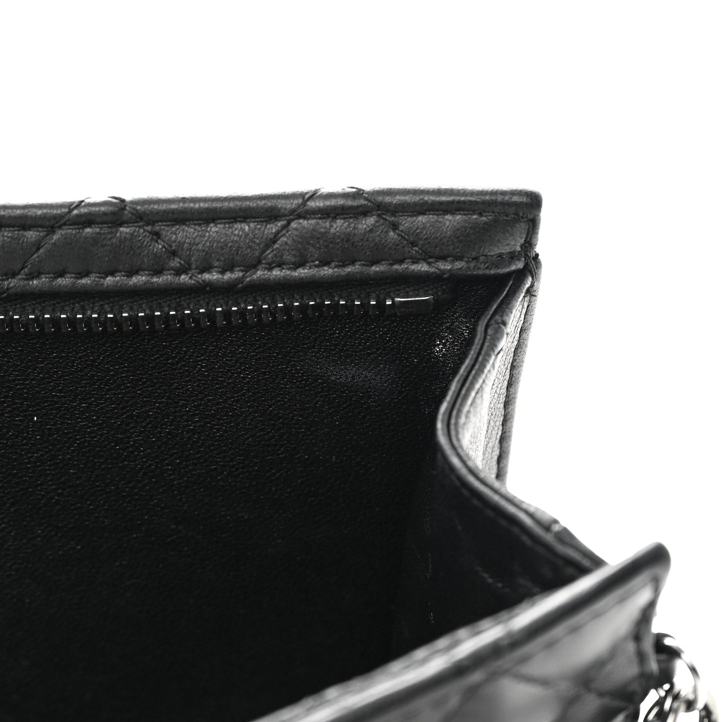 Lambskin Mineral Nights Pochette Wristlet Black