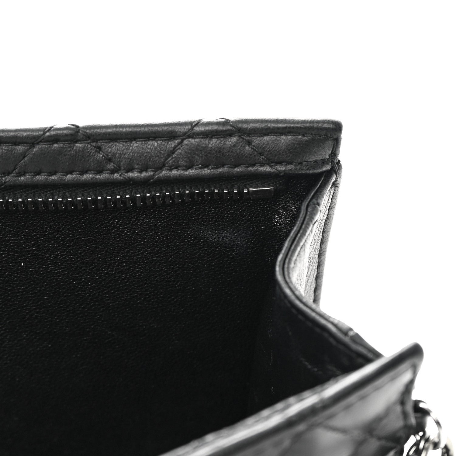 Chanel Lambskin Mineral Nights Pochette Wristlet Black 12 of 17