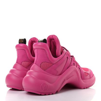 Louis Vuitton Calfskin Technical Nylon LV Archlight Sneakers 40 Rose Pop 4 of 13