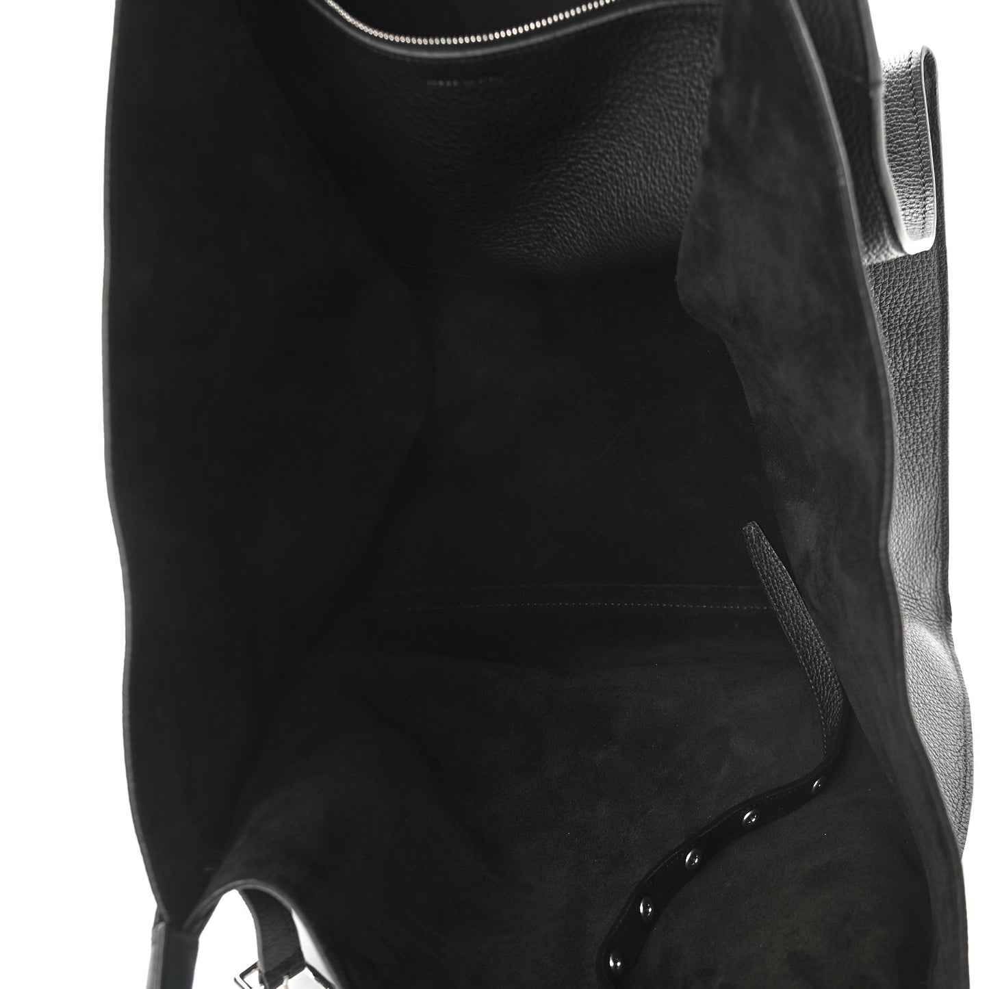 Supple Grained Calfskin Medium Big Bag Black