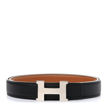 Hermes Swift Epsom 24mm Constance H Belt 80 Black Gold 1 of 7