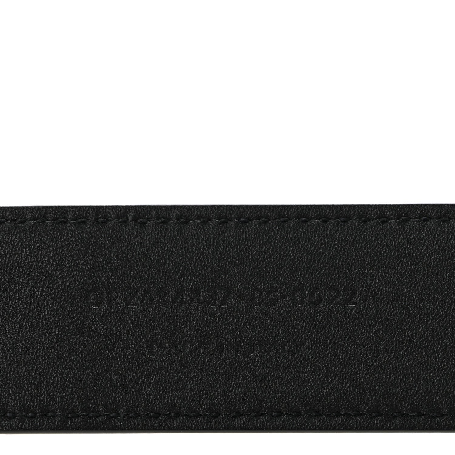 Saint Laurent Grained Calfskin Monogram Cassandre Square Buckle Belt 85 34 Black 6 of 8