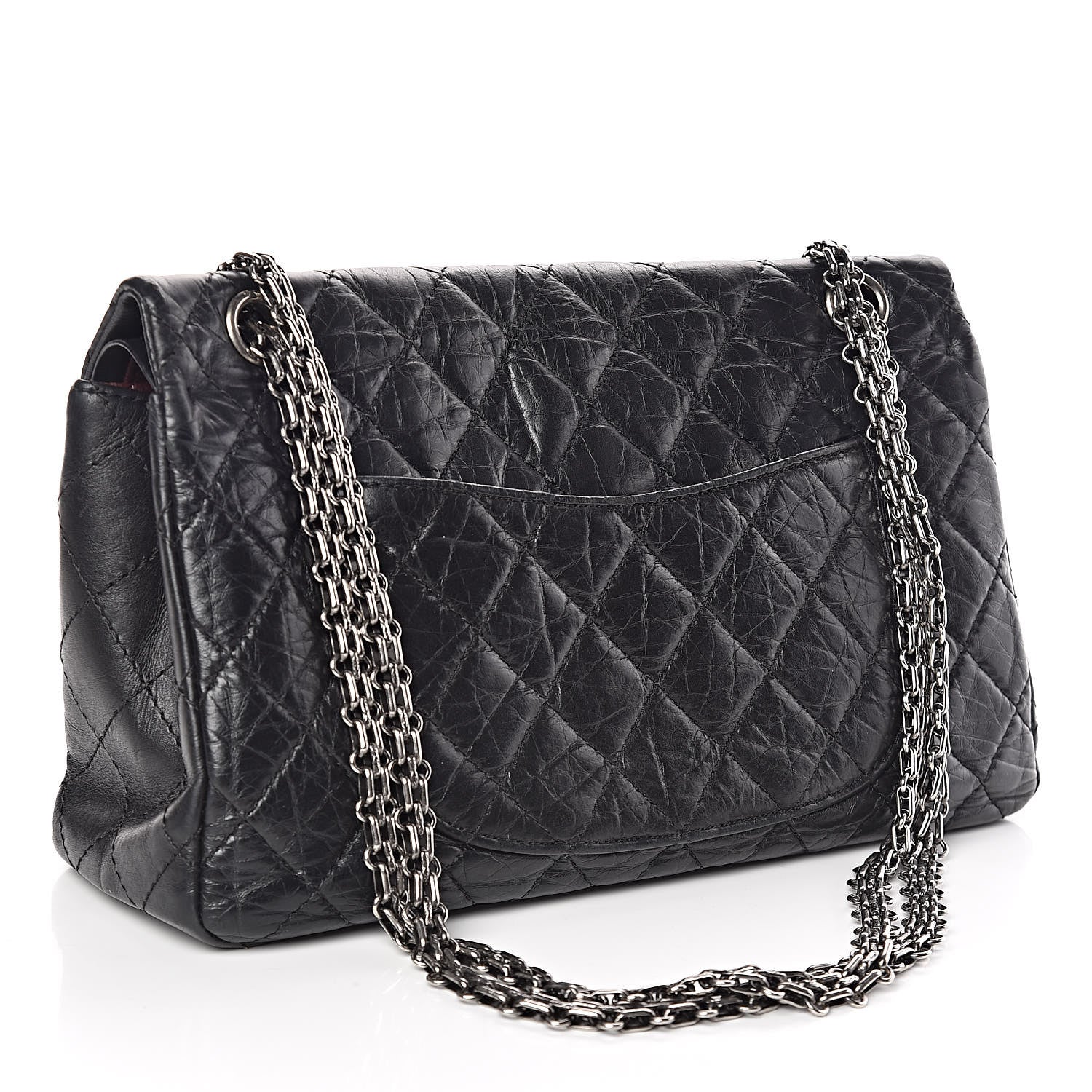 Chanel Aged Calfskin Quilted 2.55 Reissue 226 Flap Black 3 of 9