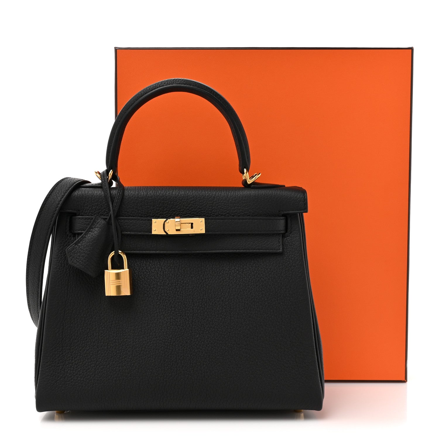 Hermes Togo Kelly Retourne 25 Black 11 of 11