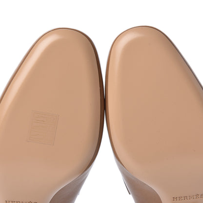 Hermes Goatskin Paradis Mules 38 Taupe 9 of 9