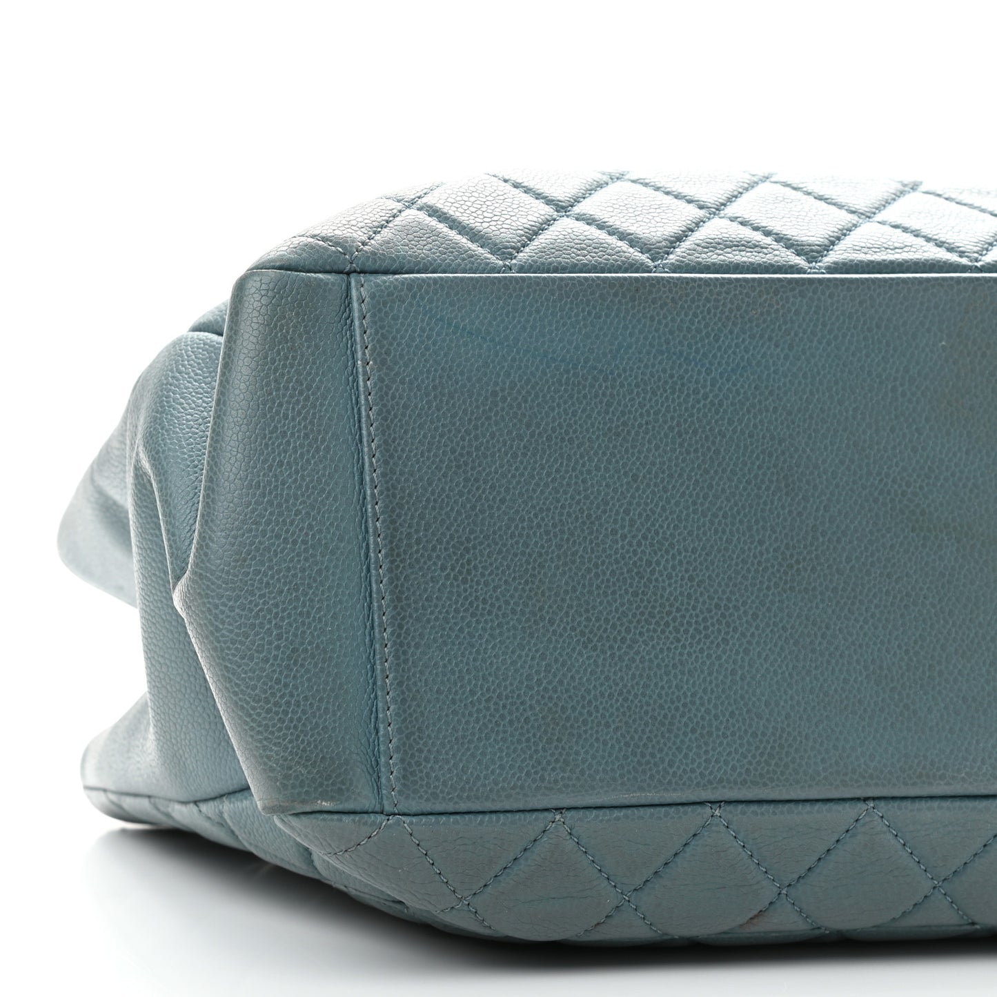 Caviar Quilted Grand Shopping Tote GST Blue