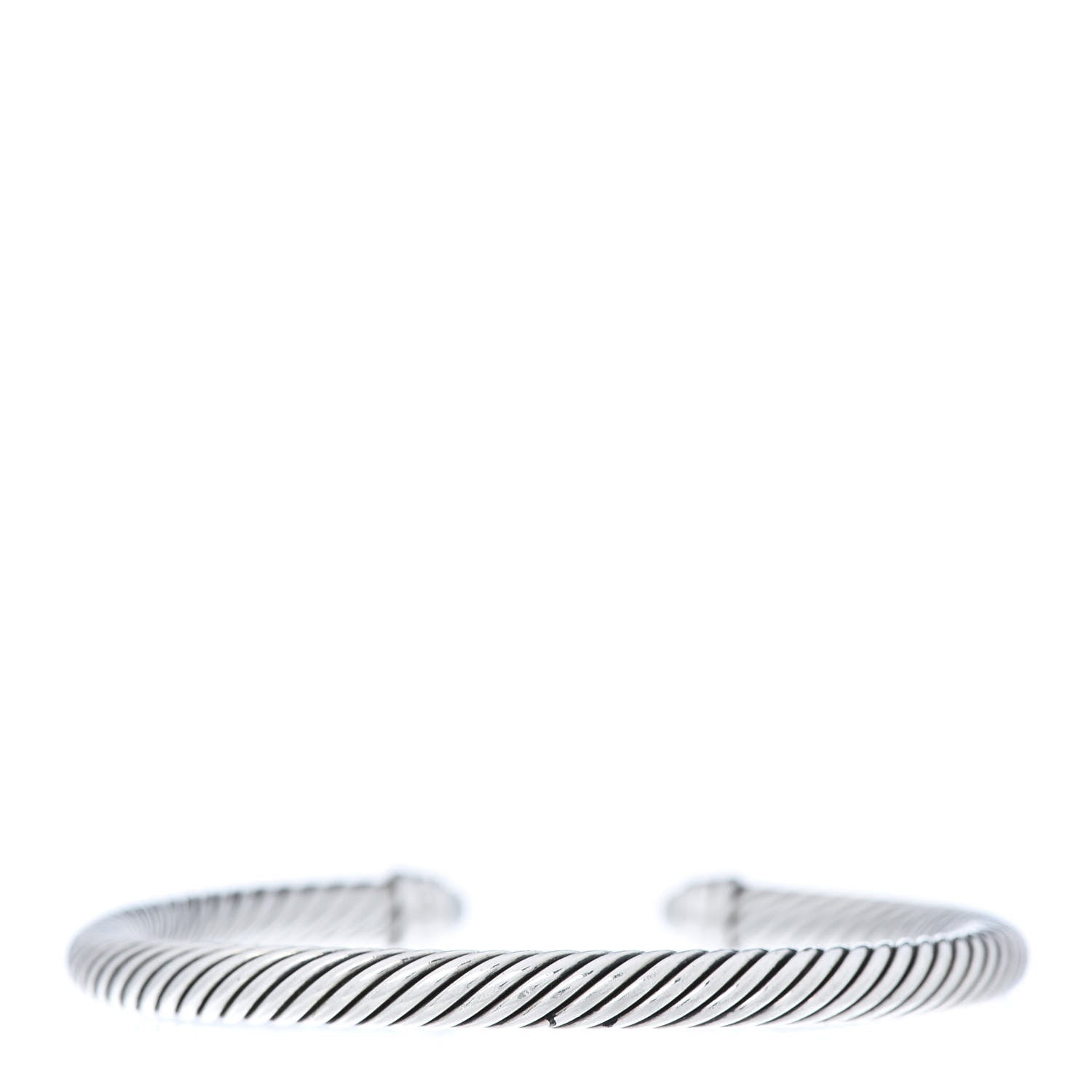 David Yurman Sterling Silver Diamond Pearl 5mm Cable Classics Bracelet 3 of 5