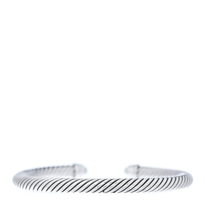 David Yurman Sterling Silver Diamond Pearl 5mm Cable Classics Bracelet 3 of 5