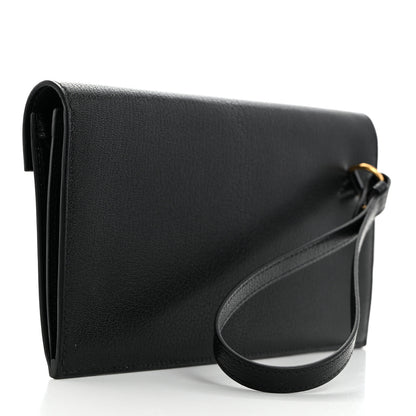 Hermes Chevre Chamkila Kelly Pocket Long Wallet Black 3 of 8