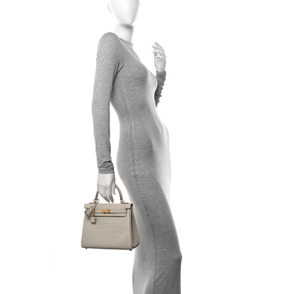 Hermes Matte Alligator Kelly Retourne 25 Beton 2 of 11