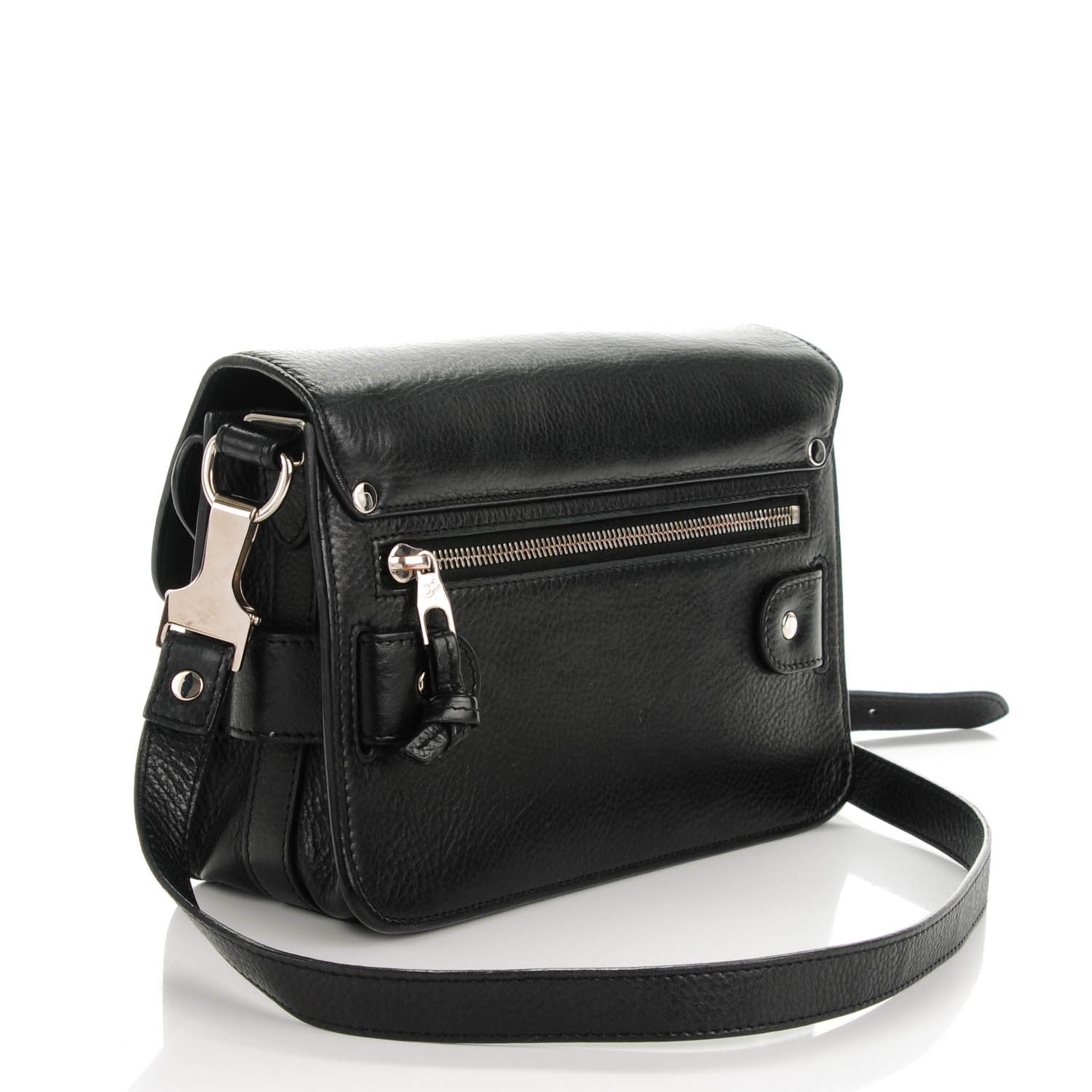 Proenza Schouler Textured Calfskin Mini PS11 Classic Shoulder Bag Black 3 of 7